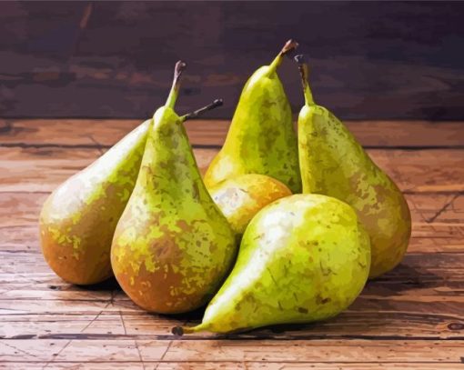 Green Pears Diamond Painting Art