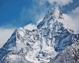 Mount Everest China Landscape Diamond Painting Art