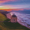 Mussenden Temple Sunset Time Diamond Painting Art