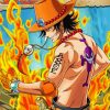 One Piece Portgas D Ace Diamond Painting Art