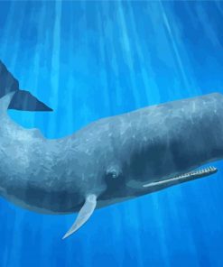 Sperm Whale Underwater Diamond Painting Art