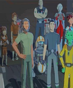 Star Wars Resistance Characters Diamond Painting Art