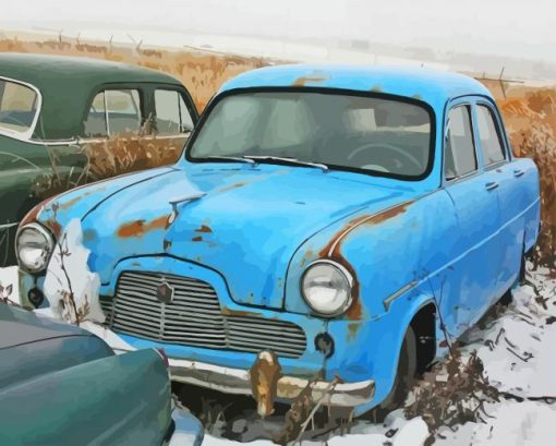 Vintage Ford Zephyr Diamond Painting Art