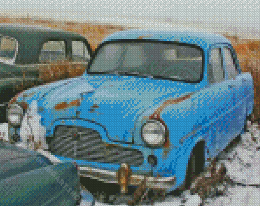 Vintage Ford Zephyr Diamond Painting Art