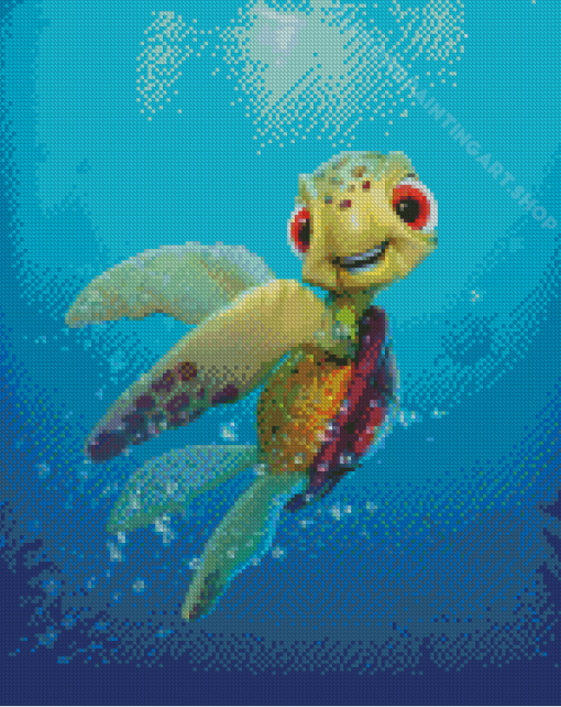 Aesthetic Squirt Turtle Diamond Painting Art