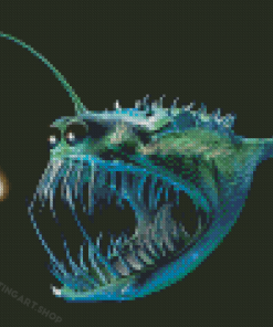 Anglerfish Animal Diamond Painting Art