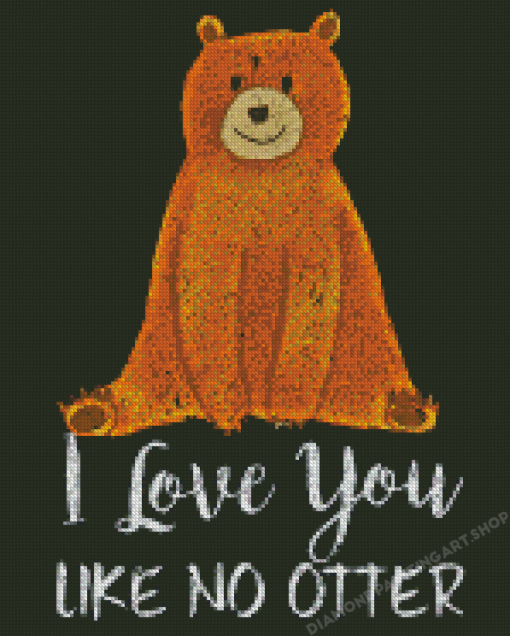 Bear Of Love Diamond Painting Art