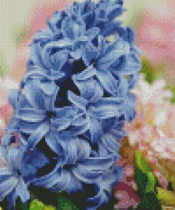 Beautiful Blue Hyacinth Diamond Painting Art
