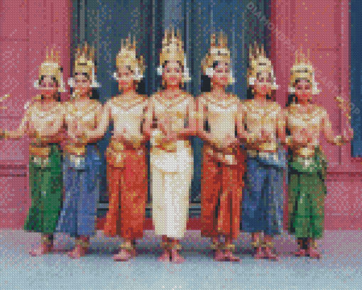 Cambodia Dancers Diamond Painting Art