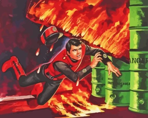 Captain Scarlet Art Diamond Painting Art