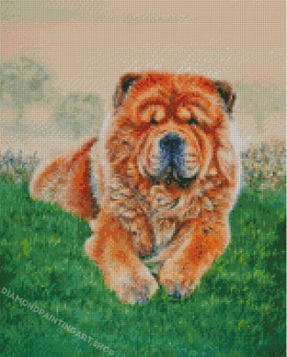 Chow Chow Dog Diamond Painting Art