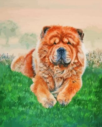 Chow Chow Dog Diamond Painting Art
