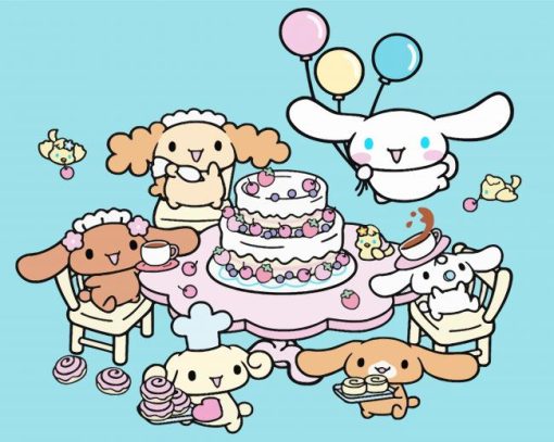 Cinnamoroll Birthday Diamond Painting Art