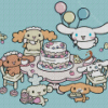 Cinnamoroll Birthday Diamond Painting Art