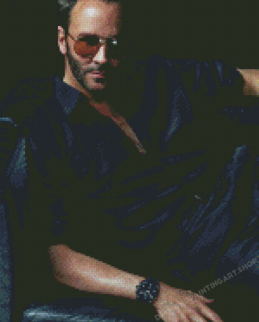 Handsome Fashion Designer Tom Ford Diamond Painting Art