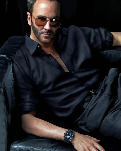 Handsome Fashion Designer Tom Ford Diamond Painting Art