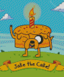 Jake The Dog Cake Diamond Painting Art