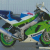 Kawasaki Ninja ZX 7R Diamond Painting Art