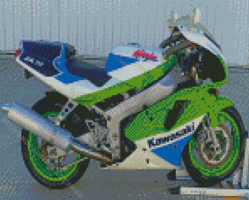 Kawasaki Ninja ZX 7R Diamond Painting Art