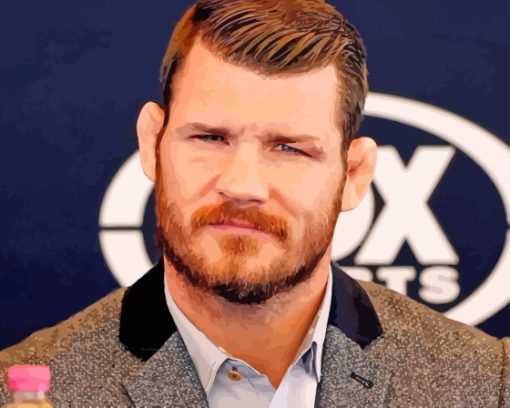 Michael Bisping Fighter Diamond Painting Art