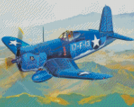 Navvy Plane Diamond Painting Art