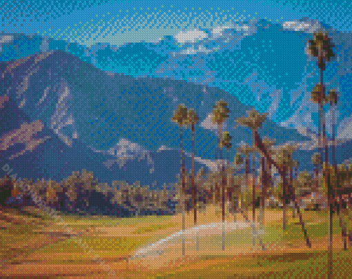 Palm Desert California Landscape Diamond Painting Art