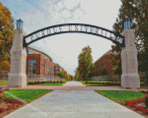 Purdue University Gateway Diamond Painting Art