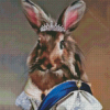 Queen Lionhead Rabbit Diamond Painting Art