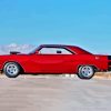 Red 1969 Dodge Dart Diamond Painting Art