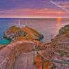 South Stack Island At Sunset Diamond Painting Art