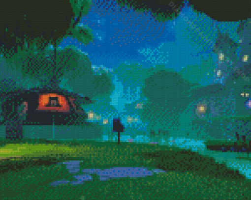 Spooky Swamp Spyro Diamond Painting Art