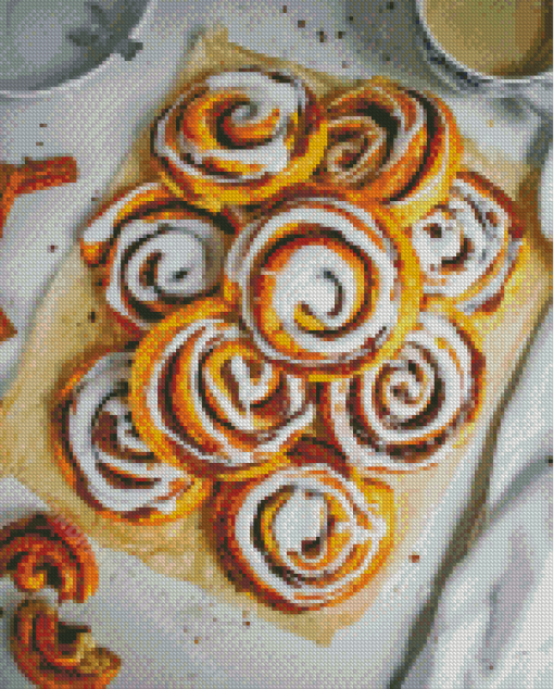 Sweet Cinnamon Rolls Diamond Painting Art