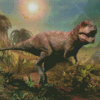 Tyrannosaurus Dinosaur Diamond Painting Art