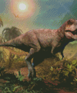 Tyrannosaurus Dinosaur Diamond Painting Art