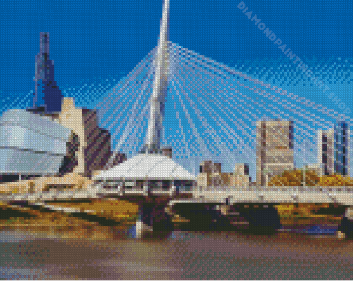 Winnipeg Bridge Diamond Painting Art