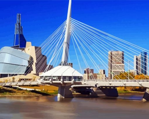Winnipeg Bridge Diamond Painting Art