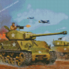 Ww2 Tank Diamond Painting Art