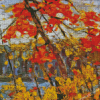 Abstract Autumn Foliage Tom Thomson Diamond Painting Art