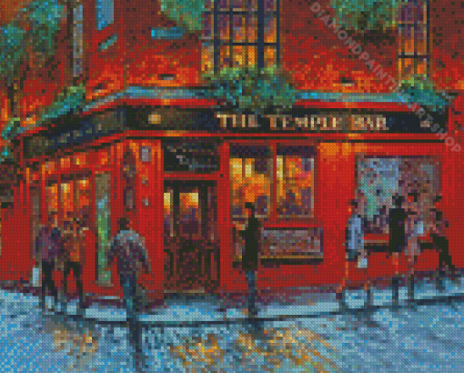 Abstract Temple Bar Diamond Painting Art