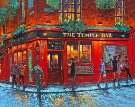 Abstract Temple Bar Diamond Painting Art