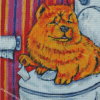 Aesthetic Chow Chow Dog Diamond Painting Art