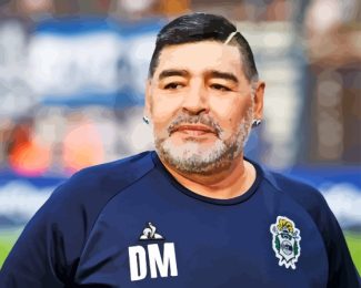 Aesthetic Diego Maradona Diamond Painting Art