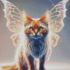Aesthetic Cat With Wings Diamond Painting Art