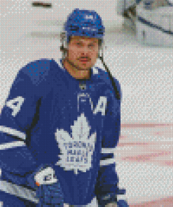 Auston Matthews Toronto Maple Leafs Player Diamond Painting Art