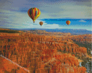 Balloons Canyon Diamond Painting Art