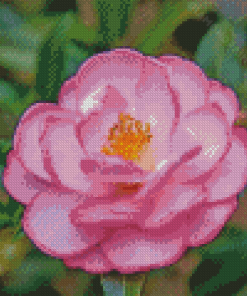 Beautiful Camellia Diamond Painting Art