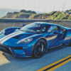 Blue Ford 4gt Diamond Painting Art