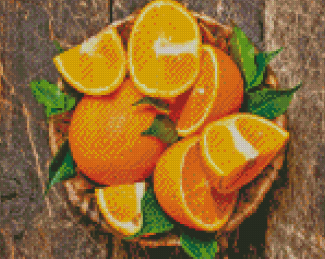 Citrus Orange Diamond Painting Art