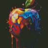 Colorful Apple Splatter Diamond Painting Art