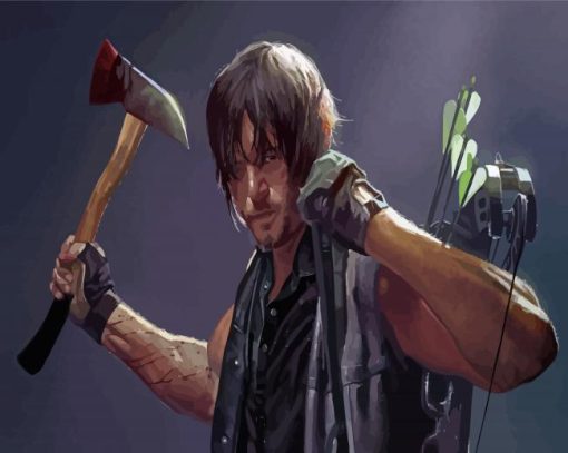 Cool Daryl Dixon Diamond Painting Art